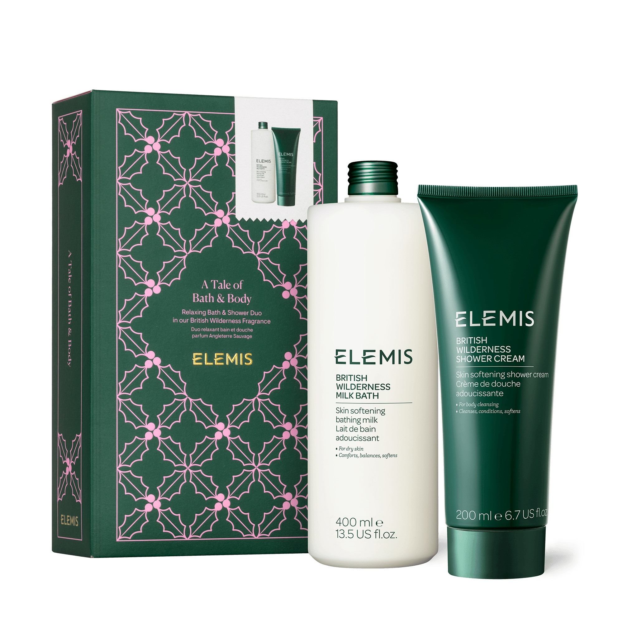 Розслаблюючий дует для ванни та душу Дика природа Британії ELEMIS A Tale of Bath & Body British Wilderness Gift Set